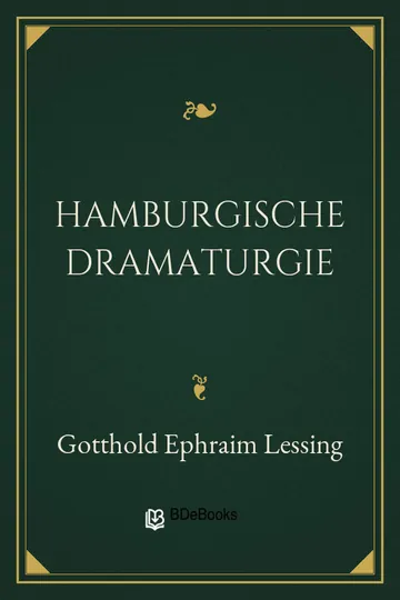 Hamburgische Dramaturgie von Gotthold Ephraim Lessing, Buchcover