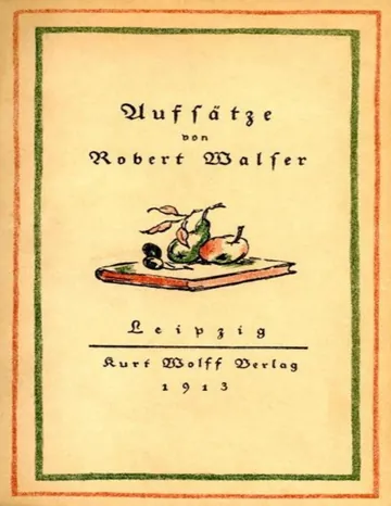 Aufsätze von Robert Walser, Buchcover