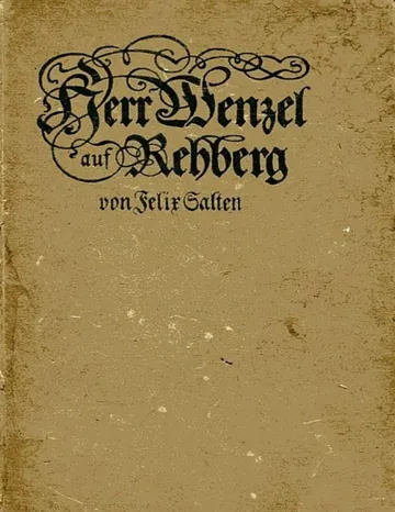 Herr Wenzel auf Rehberg und sein Knecht Kaspar Dinckel von Felix Salten, Buchcover