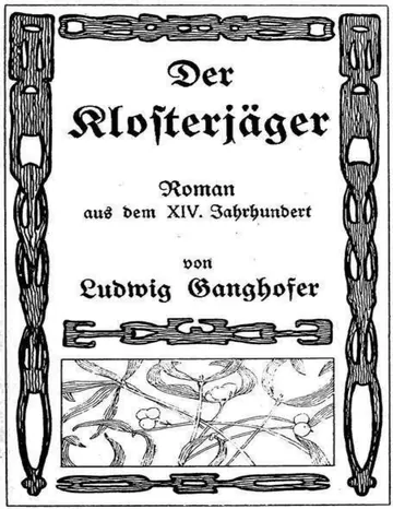 Der Klosterjäger von Ludwig Ganghofer, Buchcover