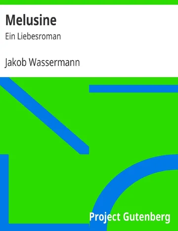 Melusine von Jakob Wassermann, Buchcover