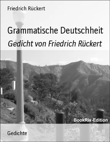 Grammatische Deutschheit von Friedrich Rückert, Buchcover