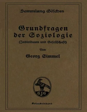 Grundfragen der Soziologie von Georg Simmel, Buchcover