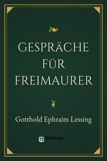 Gespräche für Freimaurer von Gotthold Ephraim Lessing, Buchcover