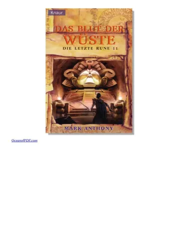 Die letzte Rune 11, Das Blut der Wüste von Mark Anthony, Buchcover