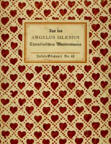 Aus des Angelus Silesius Cherubinischem Wandersmann von Angelus Silesius, Buchcover
