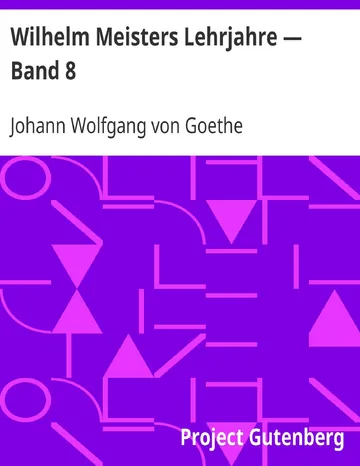 Wilhelm Meisters Lehrjahre: Achtes Buch von Johann Wolfgang von Goethe, Buchcover