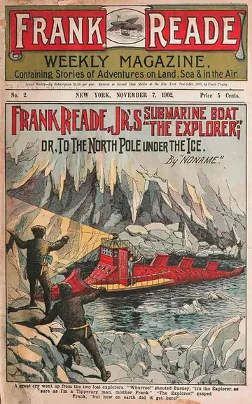 Frank Reade Jr.'s Submarine Boat by Luis Senarens, book cover
