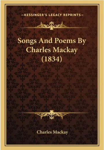 Songs And Poems by Charles MacKay, book cover