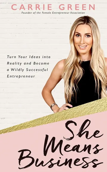 She Means Business by Carrie Green, book cover