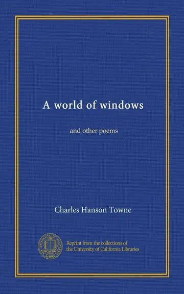 A world of windows by Charles Hanson Towne, book cover