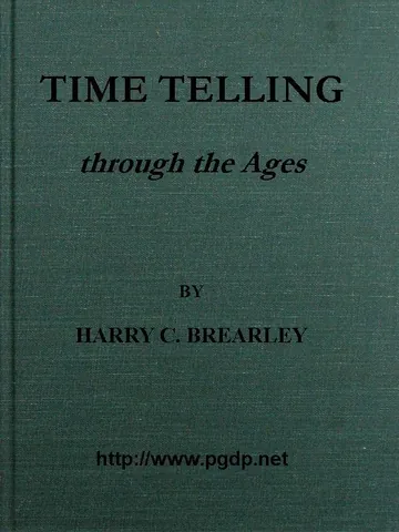 Time Telling through the Ages by Harry Chase Brearley, book cover