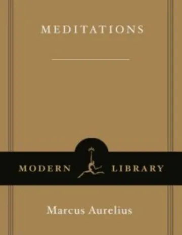 Meditations: A New Translation by Marcus Aurelius, book cover