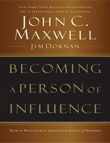 Becoming A Person of Influence by John C. Maxwell, book cover