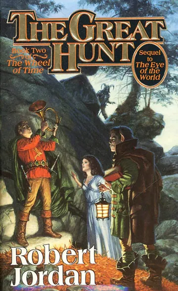 The Great Hunt by Robert Jordan, book cover