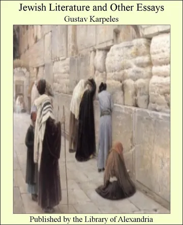 Jewish Literature and Other Essays by Gustav Karpeles, book cover
