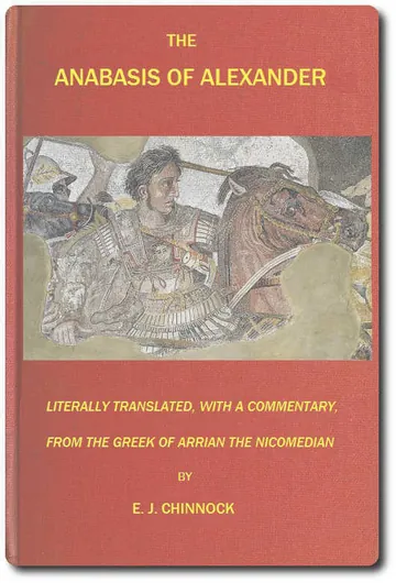 The Anabasis of Alexander by Arrian, book cover
