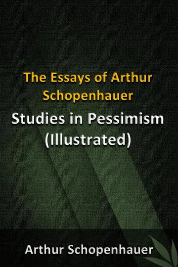 Studies in Pessimism by Arthur Schopenhauer, book cover