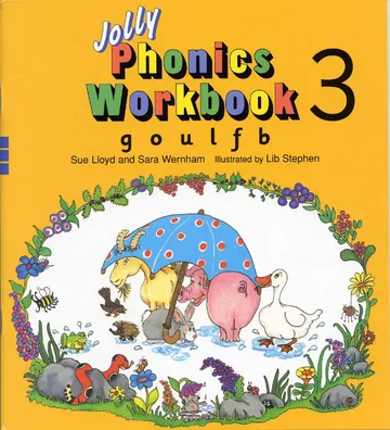 Jolly Phonics Workbook 3 by Sue Lloyd, book cover