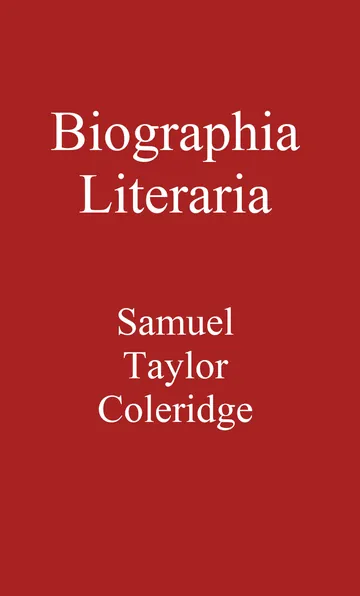 Biographia Literaria by Samuel Taylor Coleridge, book cover