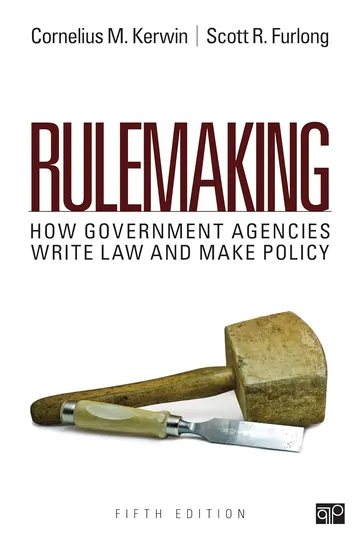 Rulemaking by Cornelius Martin Kerwin, book cover