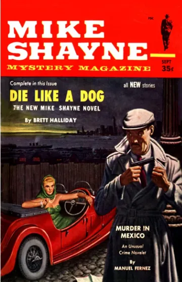 Mike Shayne Mystery Magazine by Brett Halliday, book cover
