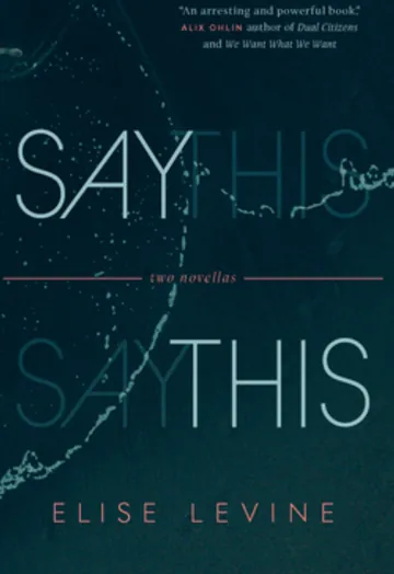 Say This by Elise Levine, book cover