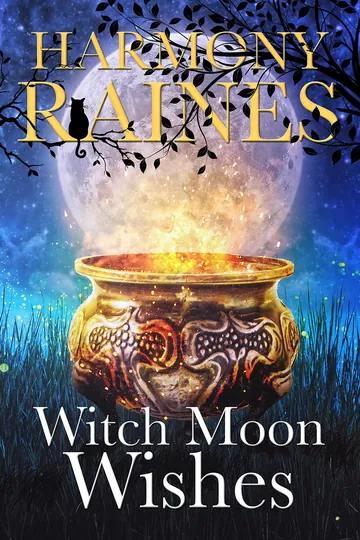 Witch Moon Wishes by Harmony Raines, book cover