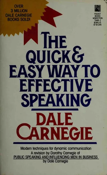 The Quick and Easy Way to Effective Speaking by Dale Carnegie, book cover