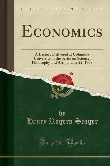 Economics by Henry Rogers Seager, book cover