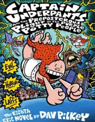 Captain Underpants #8 by Dav Pilkey, book cover