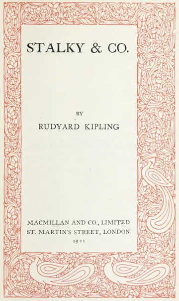 Stalky & Co by Rudyard Kipling, book cover