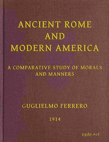 Ancient Rome and Modern America by Guglielmo Ferrero, book cover