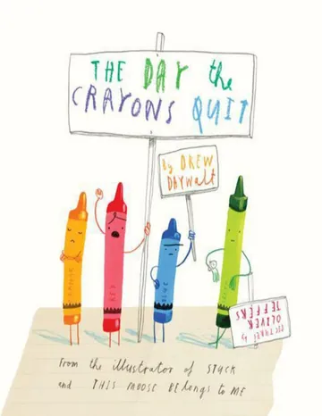 The Day the Crayons Quit by Drew Daywalt, book cover