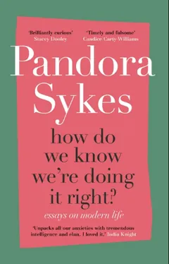 How Do We Know We're Doing It Right by Pandora Sykes, book cover
