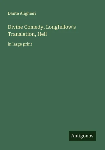 Divine Comedy, Longfellow's Translation, Hell by Dante Alighieri, book cover