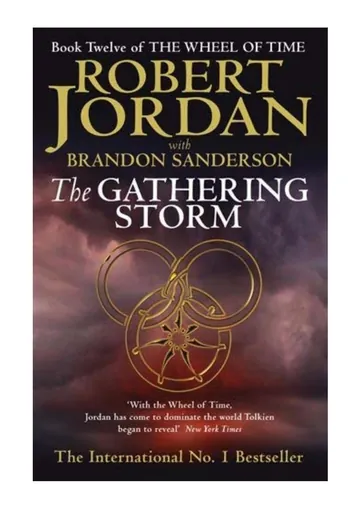 The Gathering Storm by Robert Jordan, book cover