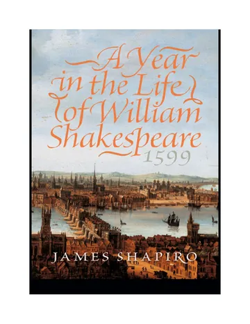 A Year in the Life of William Shakespeare by James S. Shapiro, book cover