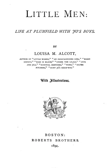 Little Men by Louisa May Alcott, book cover