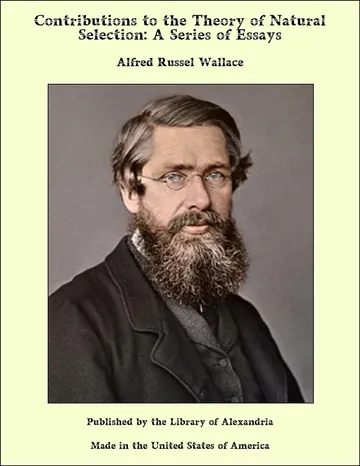 Contributions to the Theory of Natural Selection by Alfred Russel Wallace, book cover