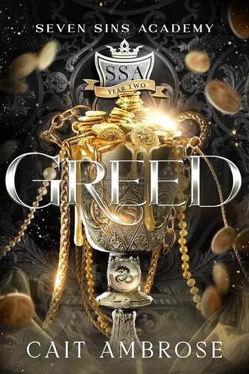Seven Sins Academy Year Two: Greed by Cait Ambrose, book cover