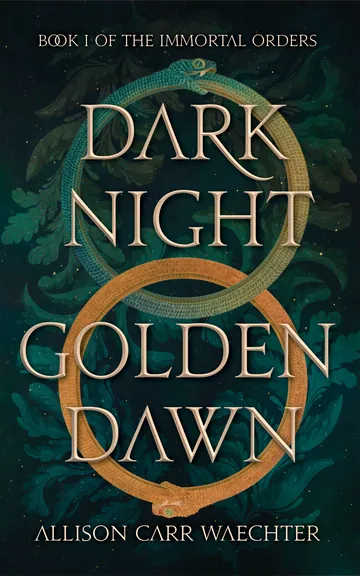 Dark Night Golden Dawn by Allison Carr Waechter, book cover