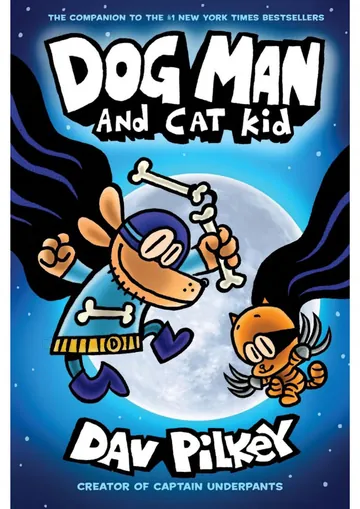 Dog Man and Cat Kid by Dav Pilkey, book cover