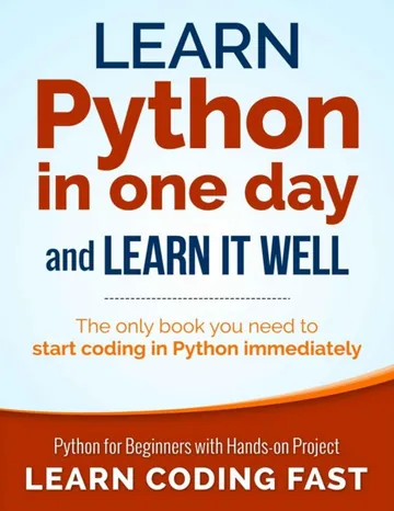 Learn Python in One Day and Learn It Well by Jamie Chan, book cover