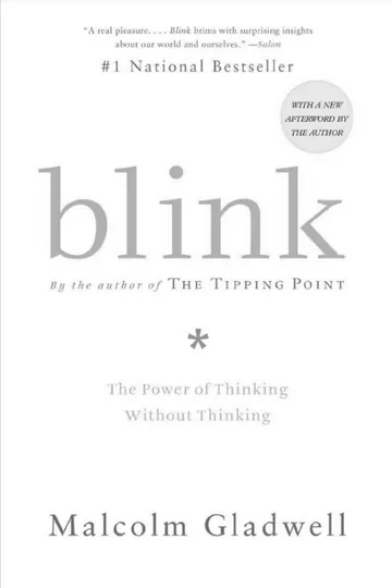 Blink by Malcolm Gladwell, book cover