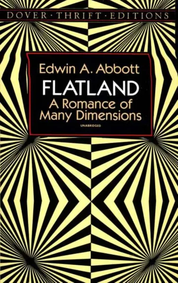Flatland: A Romance of Many Dimensions by Edwin A. Abbott, book cover