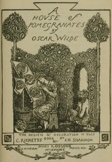 A House of Pomegranates by Oscar Wilde, book cover