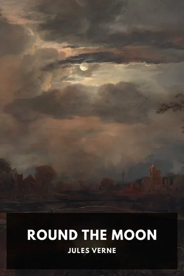 Round the Moon by Jules Verne, book cover
