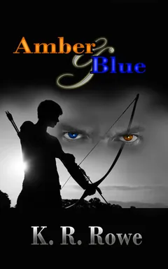 Amber and Blue by K.R. Rowe, book cover