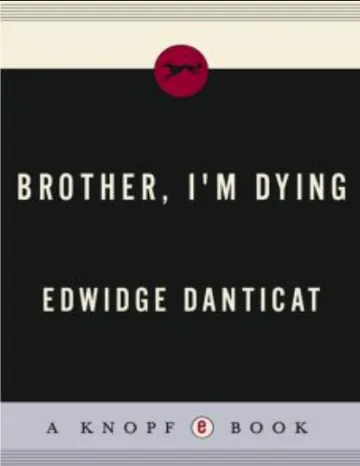 Brother, I'm Dying by Edwidge Danticat, book cover